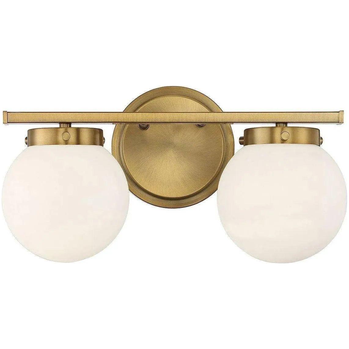Meridian Lite Trends - Meridian Two Light Bath Bar - M80047NB | Montreal Lighting & Hardware