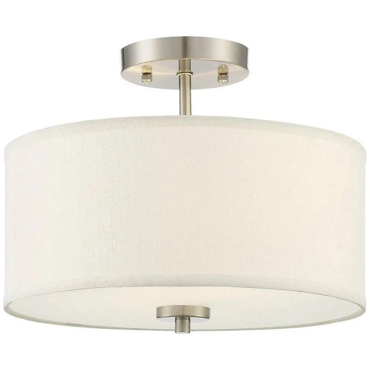 Meridian Lite Trends - Meridian Two Light Semi Flush Mount - M60008BN | Montreal Lighting & Hardware