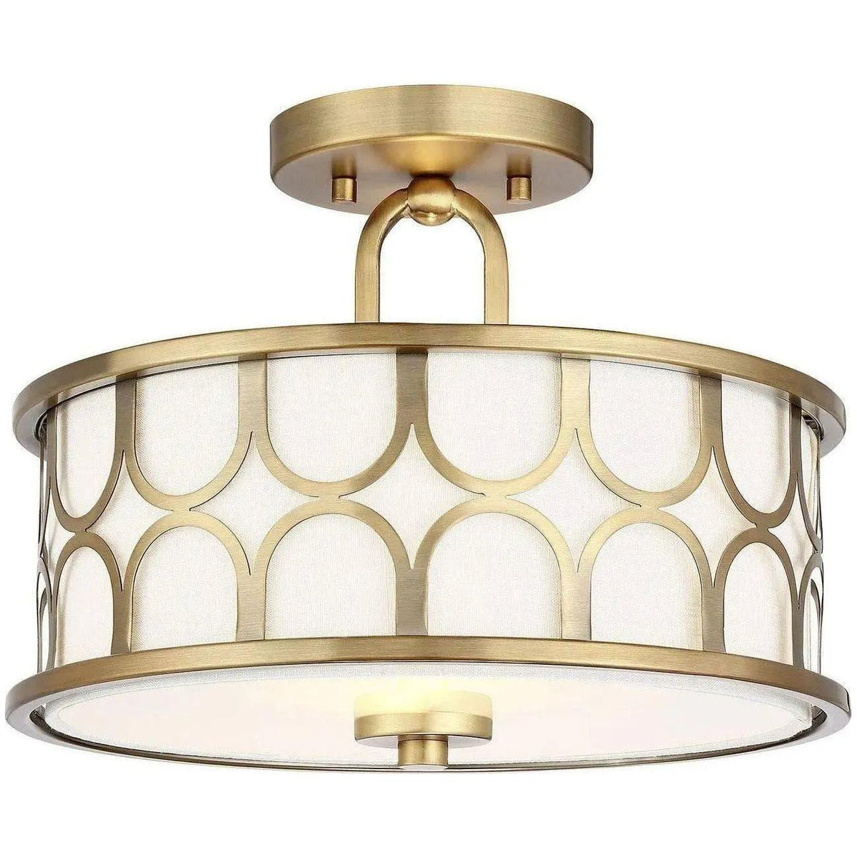 Meridian Lite Trends - Meridian Two Light Semi Flush Mount - M60015NB | Montreal Lighting & Hardware