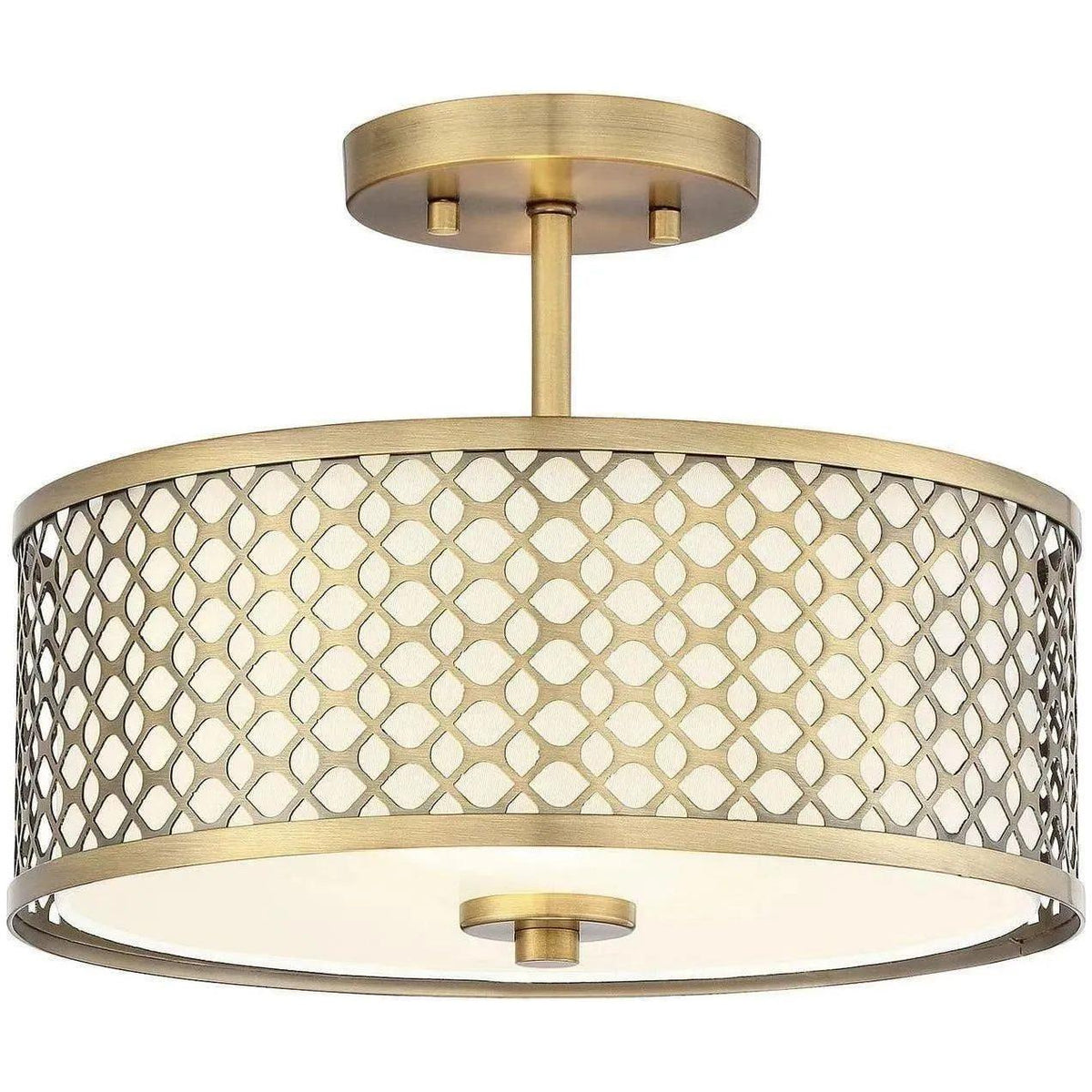 Meridian Lite Trends - Meridian Two Light Semi Flush Mount - M60016NB | Montreal Lighting & Hardware