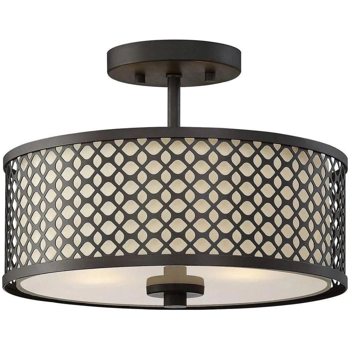 Meridian Lite Trends - Meridian Two Light Semi Flush Mount - M60016ORB | Montreal Lighting & Hardware