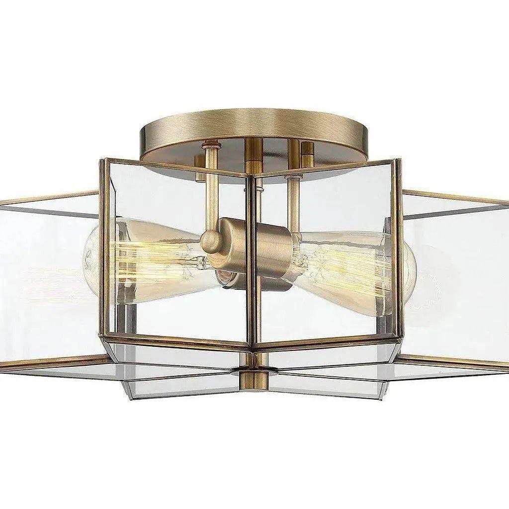 Meridian Lite Trends - Meridian Two Light Semi Flush Mount - M60021NB | Montreal Lighting & Hardware