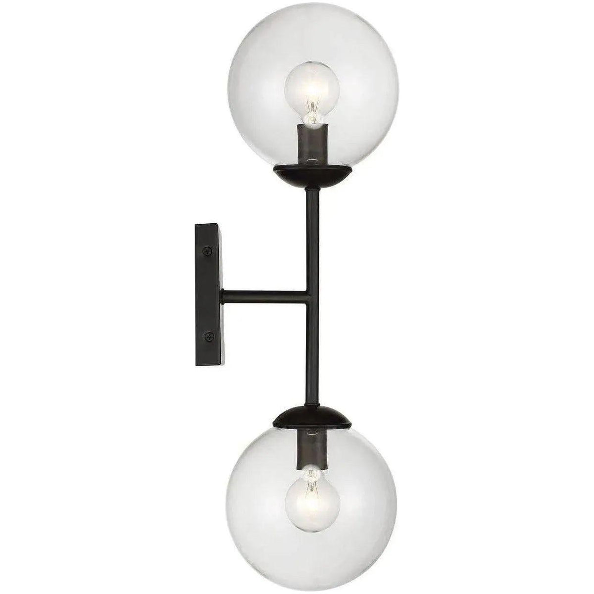 Meridian Lite Trends - Meridian Two Light Wall Sconce - M90001-BK | Montreal Lighting & Hardware