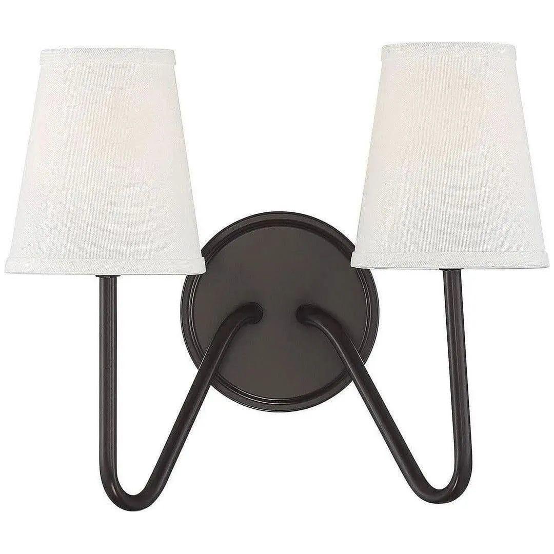Meridian Lite Trends - Meridian Two Light Wall Sconce - M90055NB | Montreal Lighting & Hardware