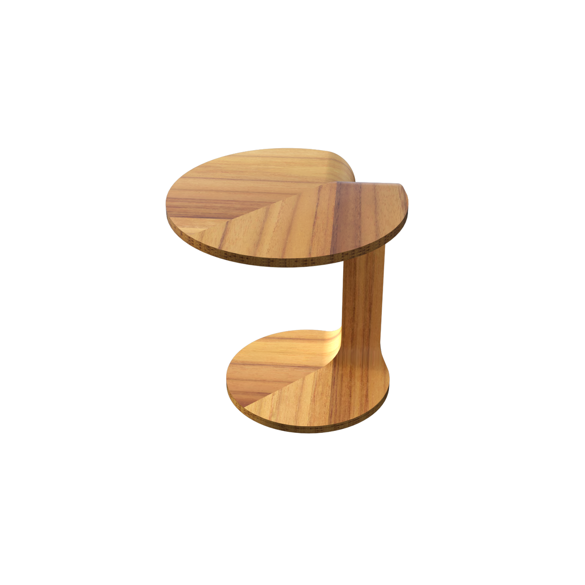Accord Lighting F1013.12 Bloom Accord Side Table in Teak