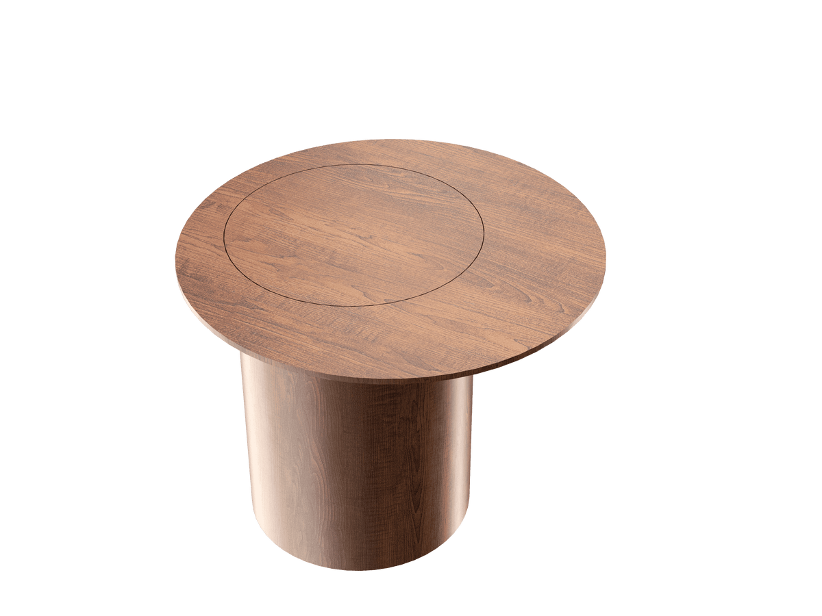 Accord Lighting F1044.06 Cylindrical Accord Side Table in Imbuia