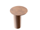 Accord Lighting F1043.06 Cylindrical Accord Side Table in Imbuia