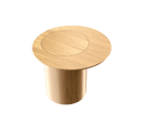 Accord Lighting F1044.09 Cylindrical Accord Side Table in Louro Freijo