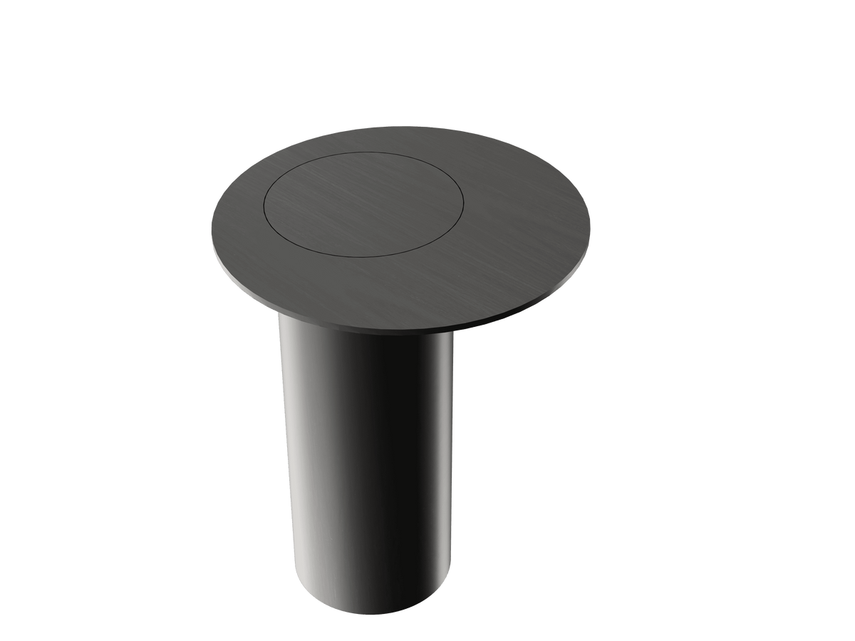 Accord Lighting F1043.44 Cylindrical Accord Side Table in Charcoal