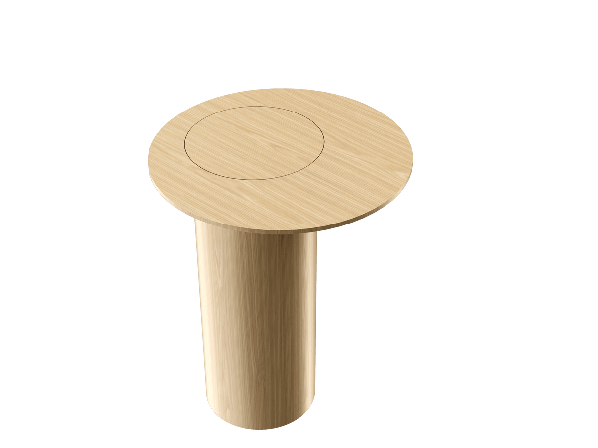 Accord Lighting F1043.45 Cylindrical Accord Side Table in Sand