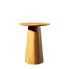 Accord Lighting F1052.12 Conic Accord Side Table Flat Top in Teak