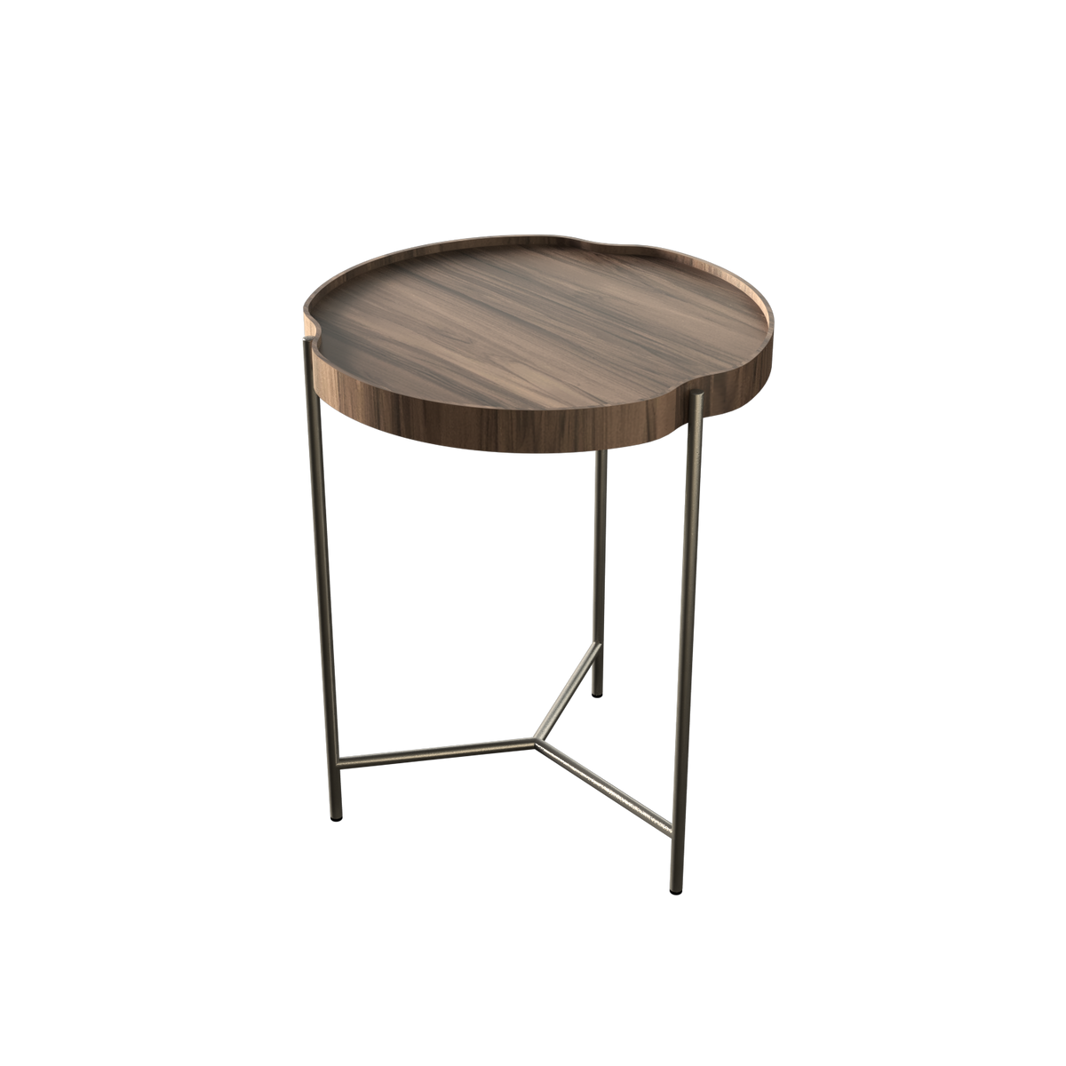 Accord Lighting F1006.18 Flow Accord Side Table in American Walnut
