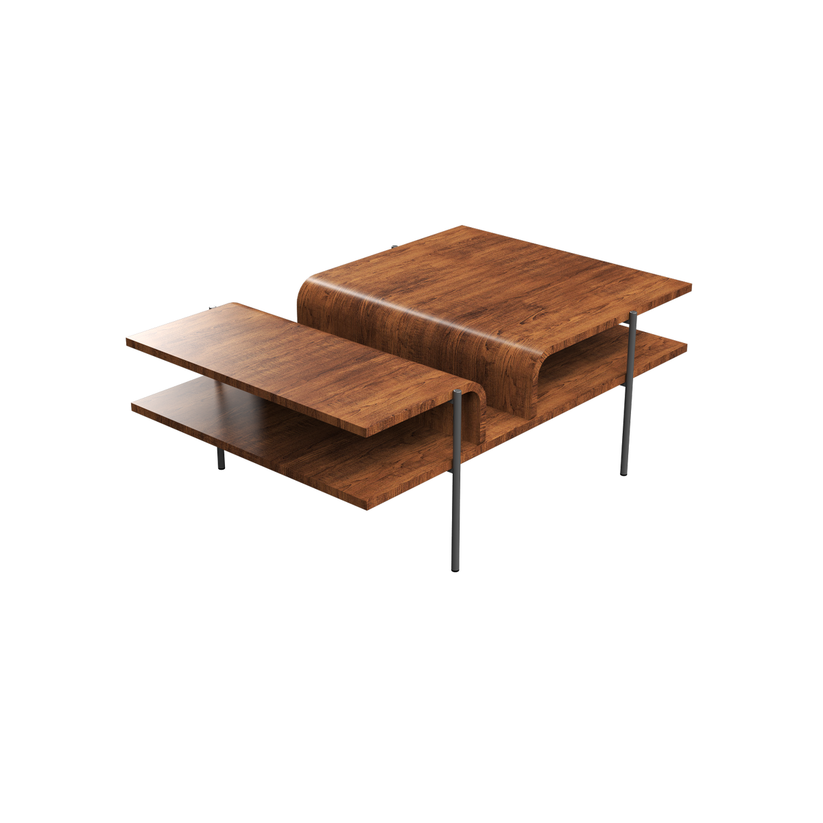 Accord Lighting F1025.06 Cascade Accord Coffee Table in Imbuia