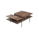 Accord Lighting F1025.18 Cascade Accord Coffee Table in American Walnut