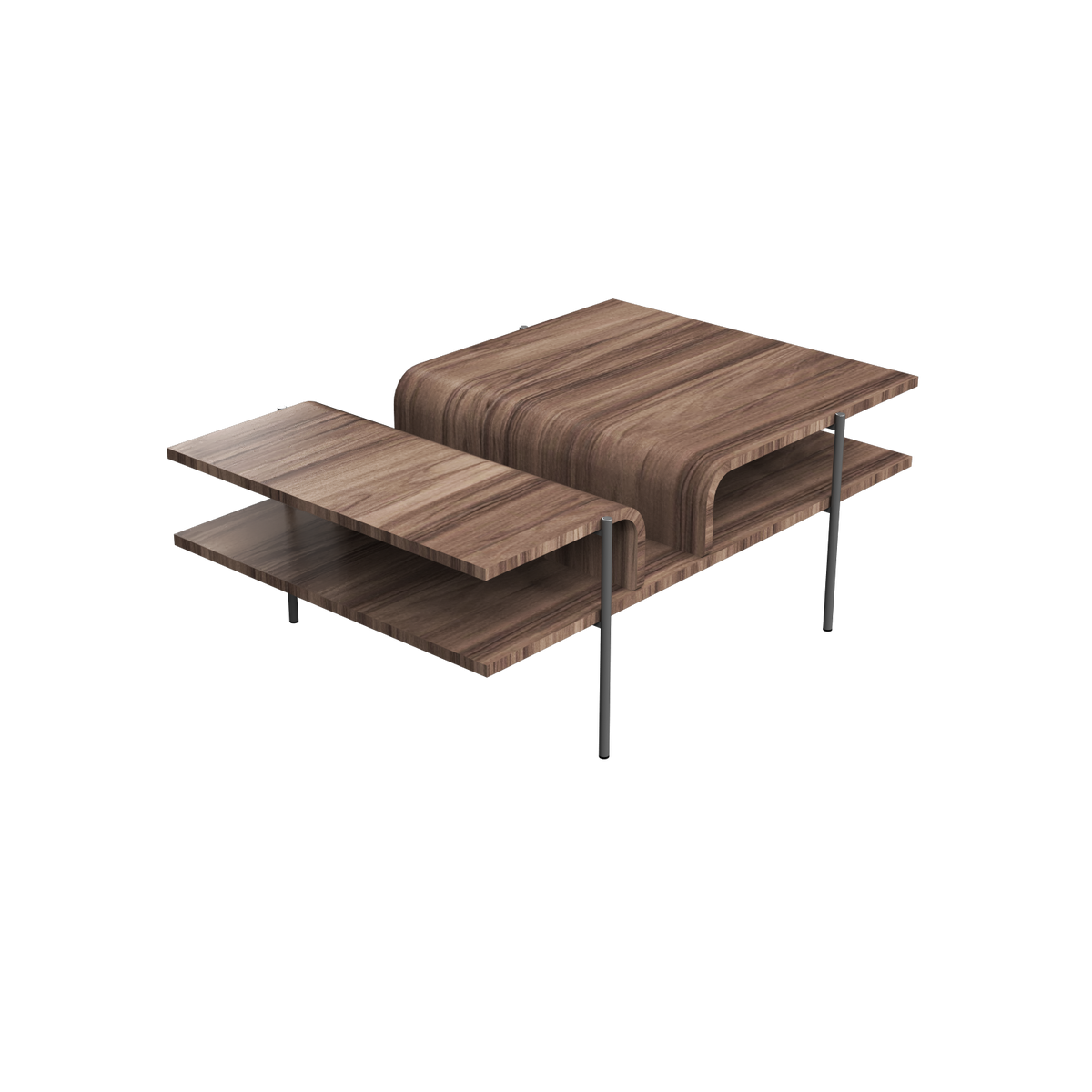 Accord Lighting F1025.18 Cascade Accord Coffee Table in American Walnut
