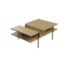 Accord Lighting F1025.45 Cascade Accord Coffee Table in Sand