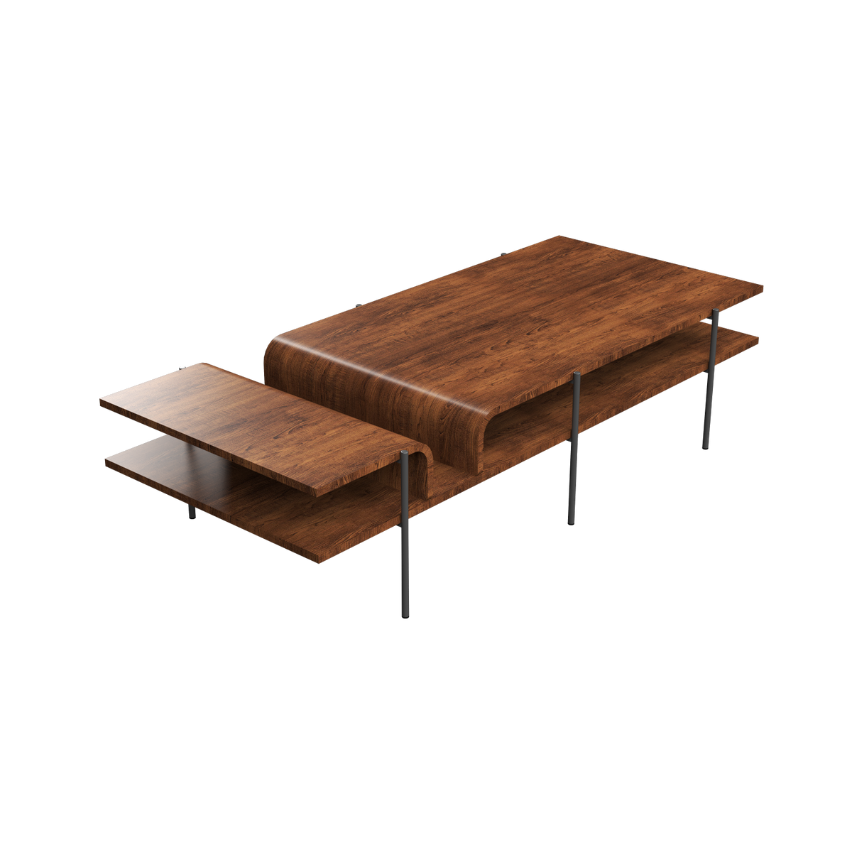 Accord Lighting - ACC-F1026.06 - Coffee Tables Accord Cascade F1025 F1026 - Cascade - Imbuia
