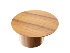 Accord Lighting F1045.12 Cylindrical Accord Coffee Table in Teak