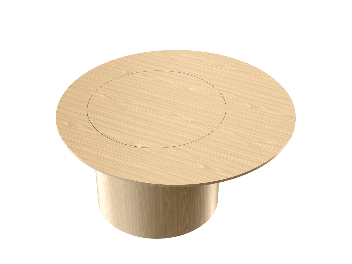 Accord Lighting F1045.45 Cylindrical Accord Coffee Table in Sand