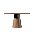 Table de salle à manger Accord Lighting F1056.06 Conic Accord, plateau plat, finition imbuia