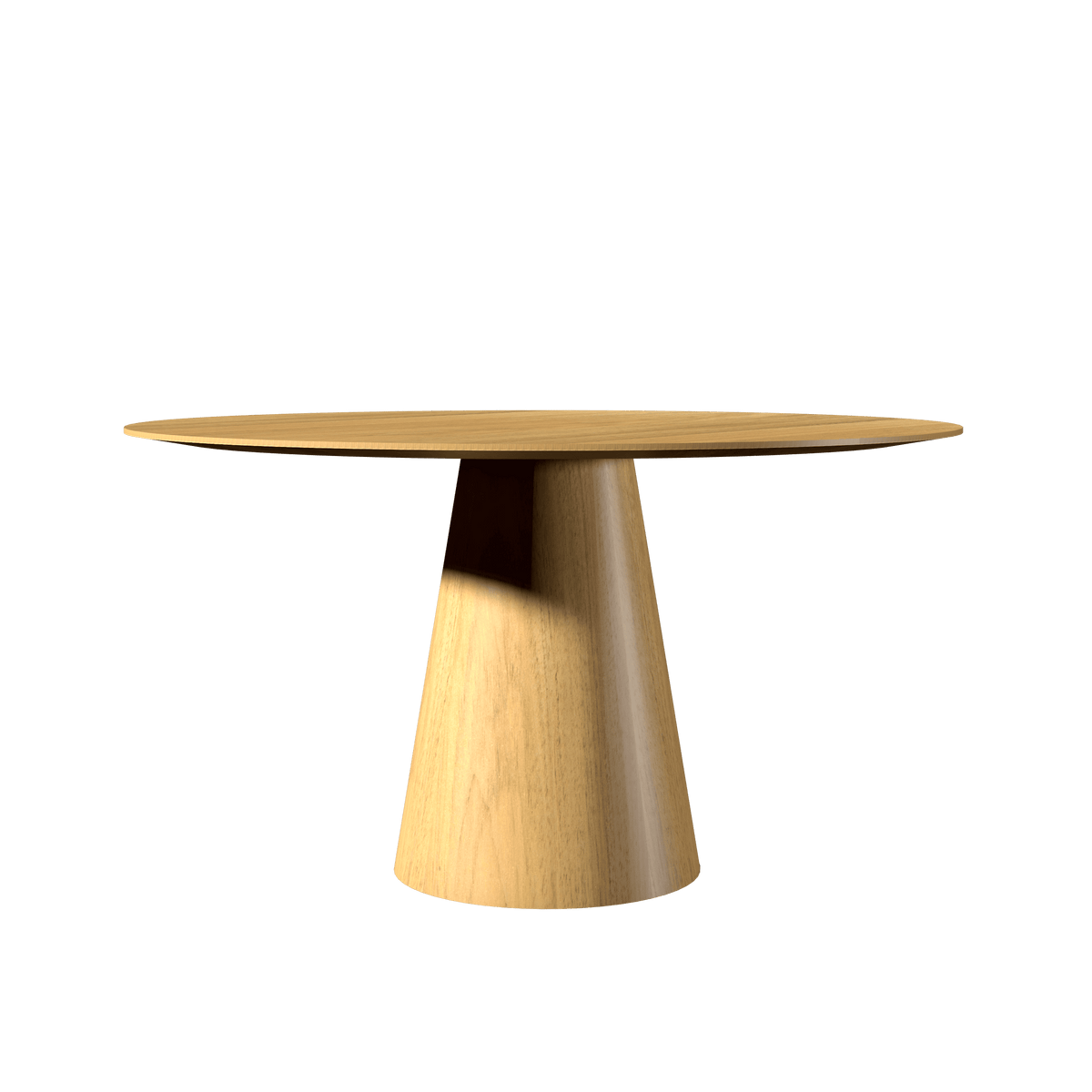 Table de salle à manger Accord Lighting F1056.09 Conic Accord, plateau plat, coloris Louro Freijo