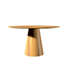 Table de salle à manger Accord Lighting F1056.12 Conic Accord, plateau plat en teck