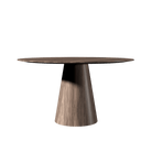 Table de salle à manger Accord Lighting F1056.18 Conic Accord, plateau plat en noyer américain
