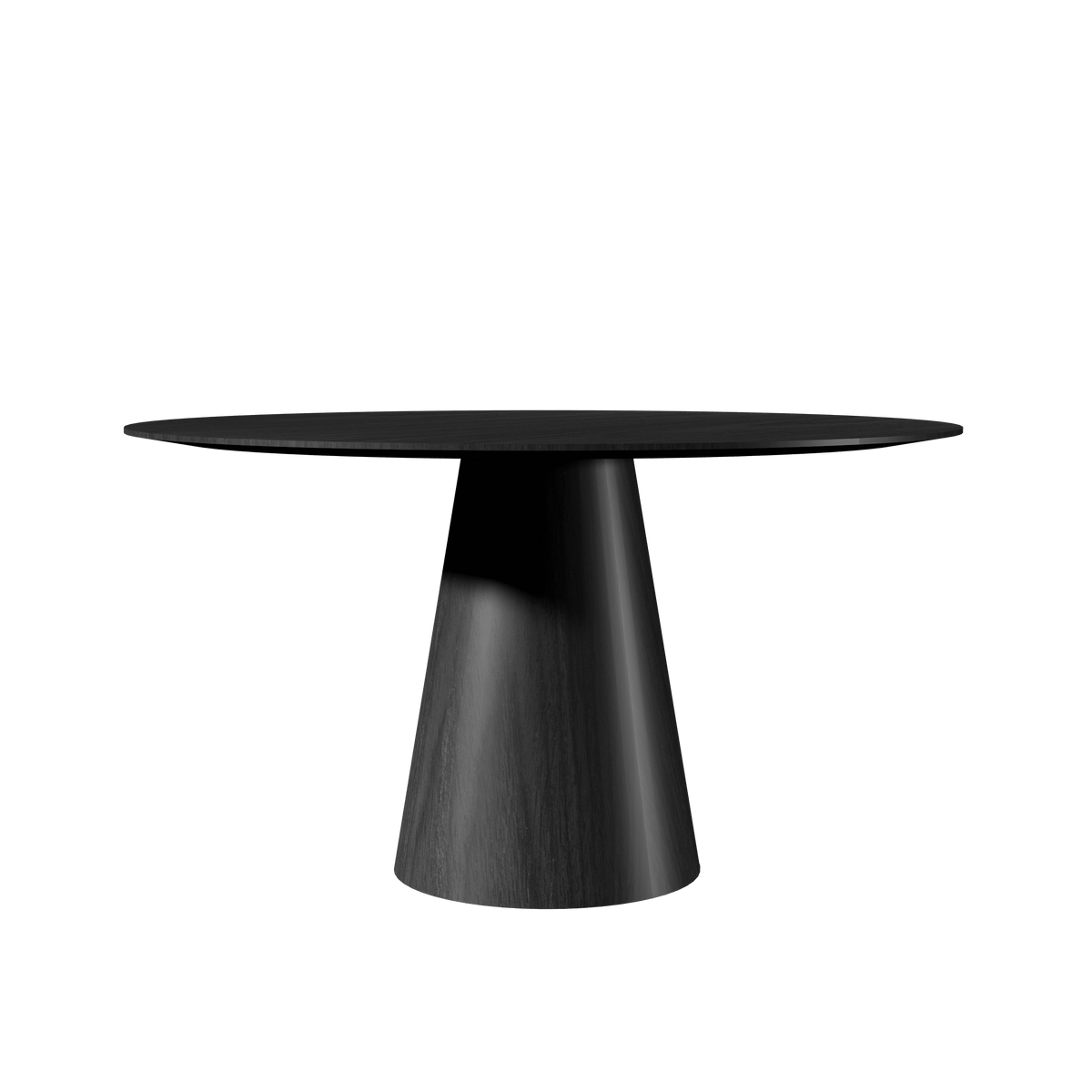 Table de salle à manger Accord Lighting F1056.44 Conic Accord, plateau plat, couleur anthracite
