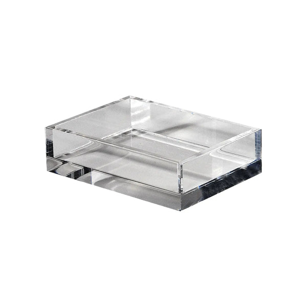Porte-savon transparent glacé