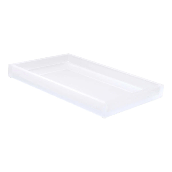Ice Frosted Snow Large Vanity Tray