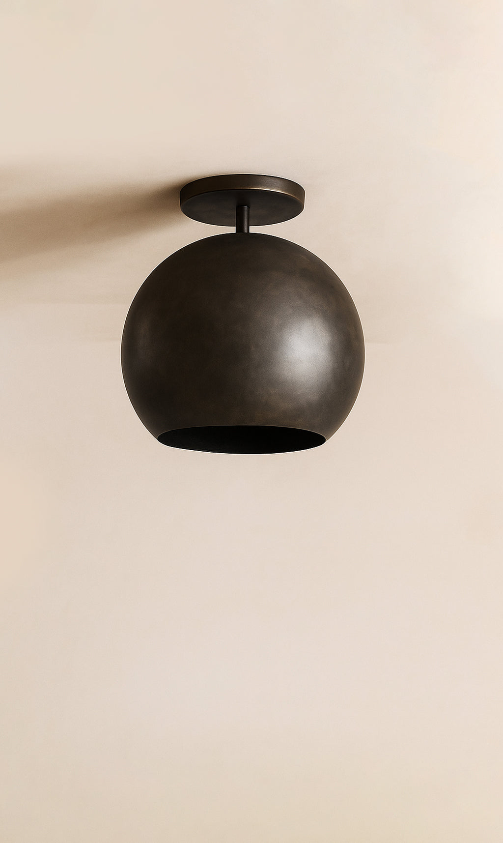 Dounia Home - DH-MISSEMFLU-SM-PC - Mishal Semi-Flush Ceiling Fixture - Polished Copper