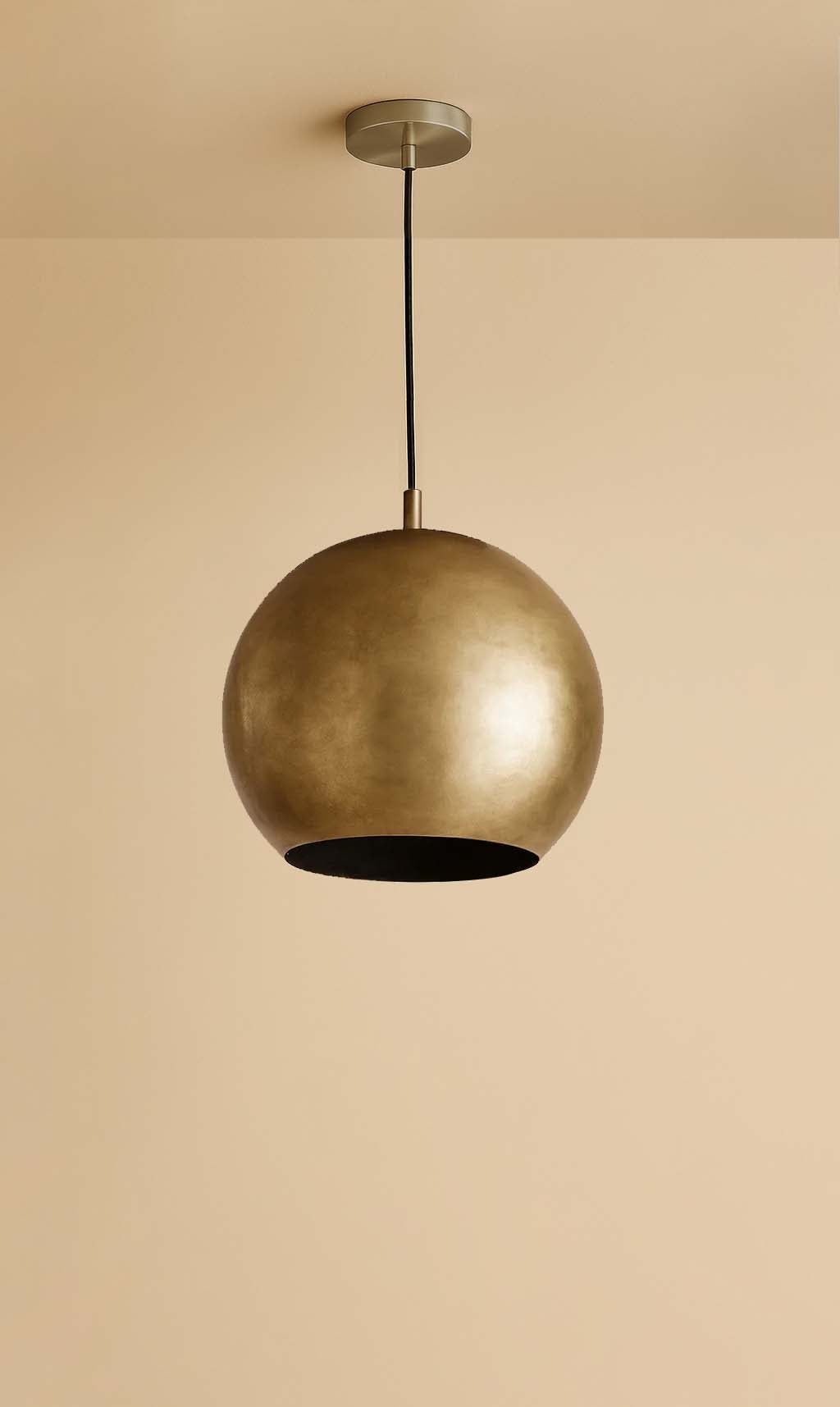 Dounia Home - DH-MISPENLIG-SM-AB - Mishal Pendant Light - Antique Brass