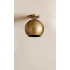 Dounia Home - DH-MISSEMFLU-SM-BRS - Mishal Semi-Flush Ceiling Fixture - Polished Brass