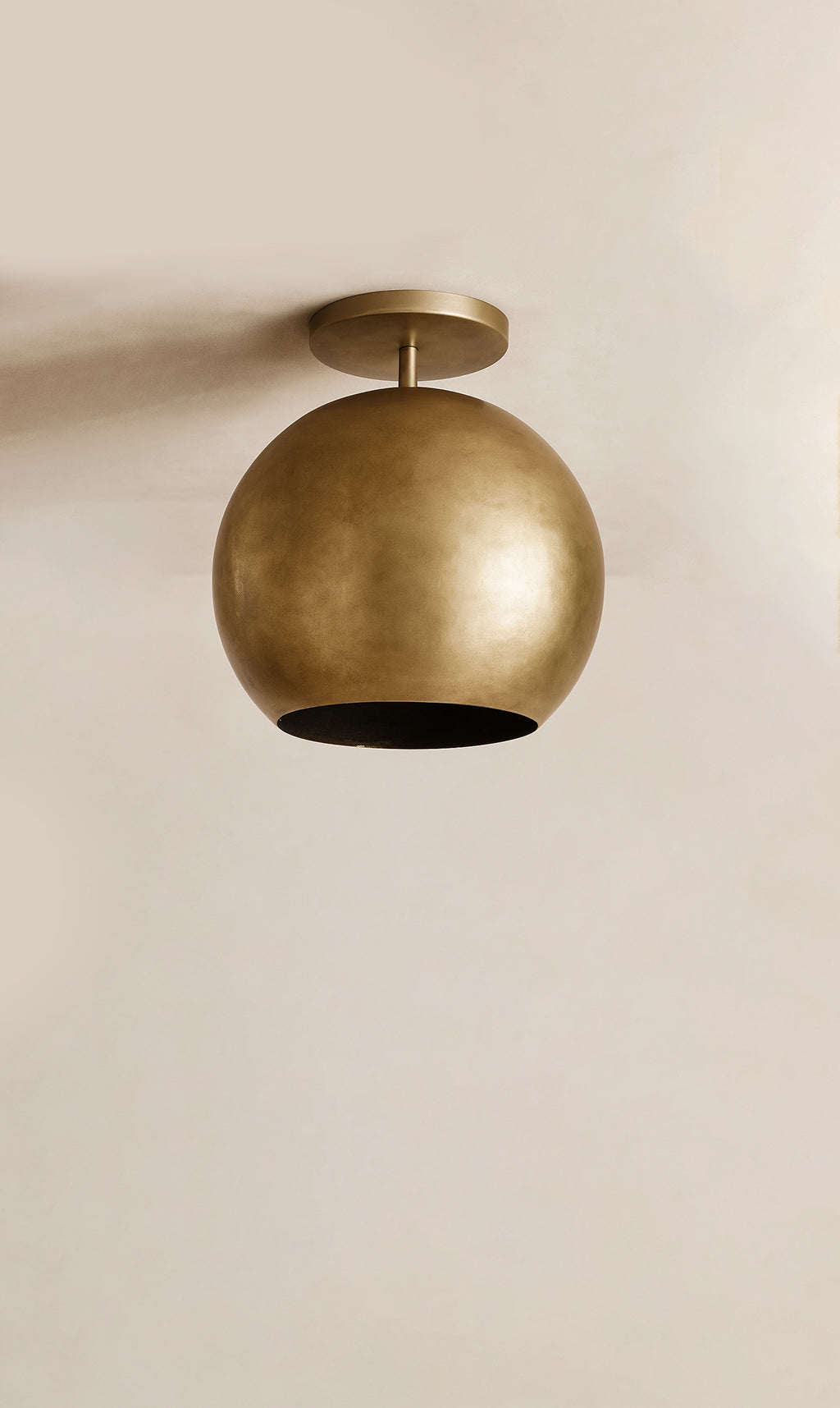 Dounia Home - DH-MISSEMFLU-SM-BRS - Mishal Semi-Flush Ceiling Fixture - Polished Brass