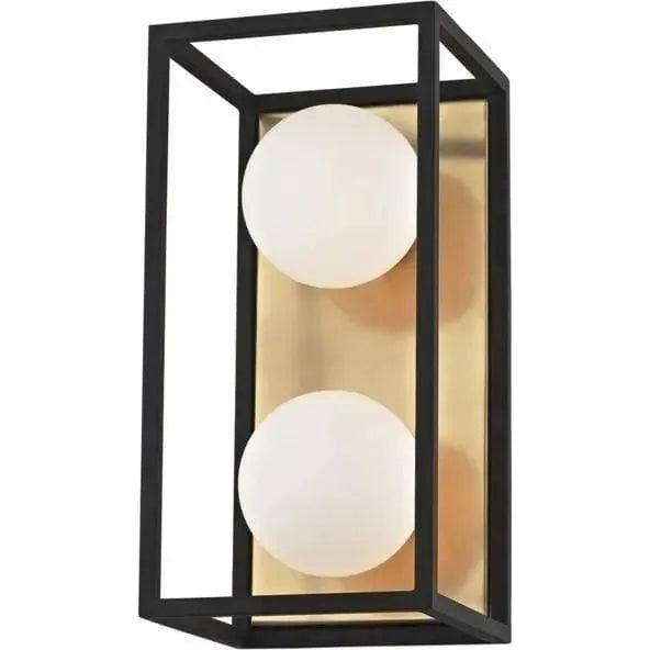 Mitzi - Aira Bath Bracket - H141302-AGB/BK | Montreal Lighting & Hardware