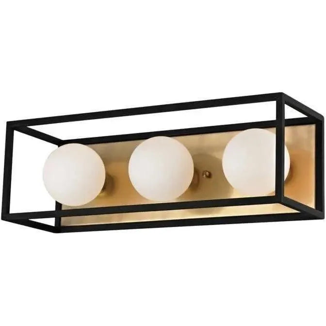 Mitzi - Aira Bath Bracket - H141303-AGB/BK | Montreal Lighting & Hardware