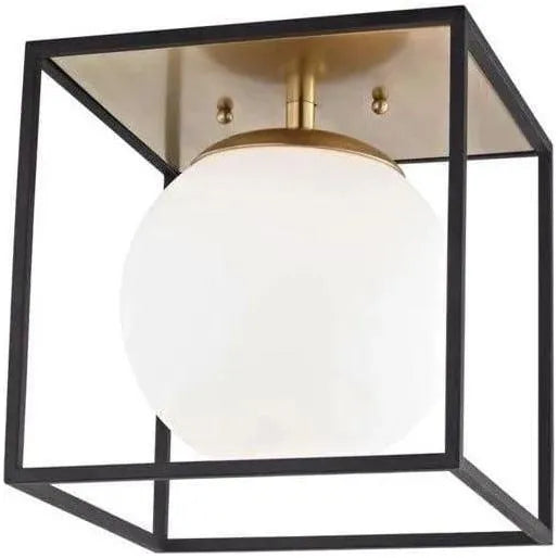 Mitzi - Aira Flush Mount - H141501L-AGB/BK | Montreal Lighting & Hardware