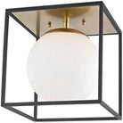 Mitzi - Aira Flush Mount - H141501S-AGB/BK | Montreal Lighting & Hardware