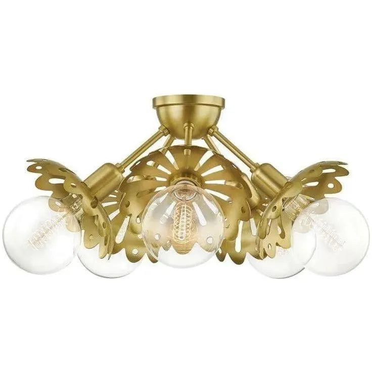 Mitzi - Alyssa Semi Flush Mount - H353605-AGB | Montreal Lighting & Hardware