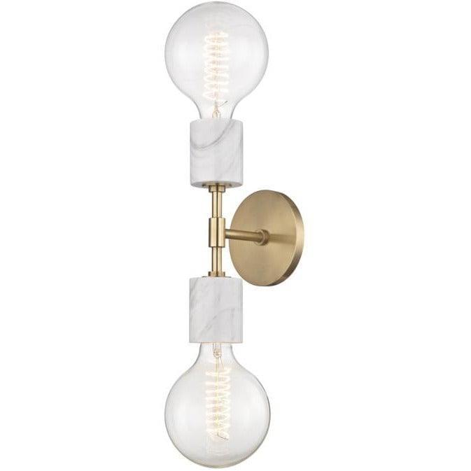 Mitzi - Asime Double Wall Sconce - H120102-AGB | Montreal Lighting & Hardware