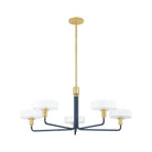 Mitzi - Aston Chandelier - H886805-AGB/SBL | Montreal Lighting & Hardware