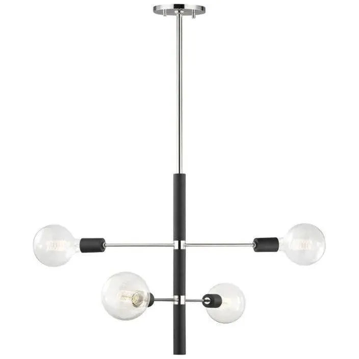 Mitzi - Astrid Chandelier - H178804-PN/BK | Montreal Lighting & Hardware