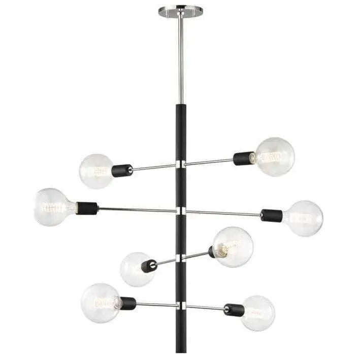 Mitzi - Astrid Chandelier - H178808-PN/BK | Montreal Lighting & Hardware