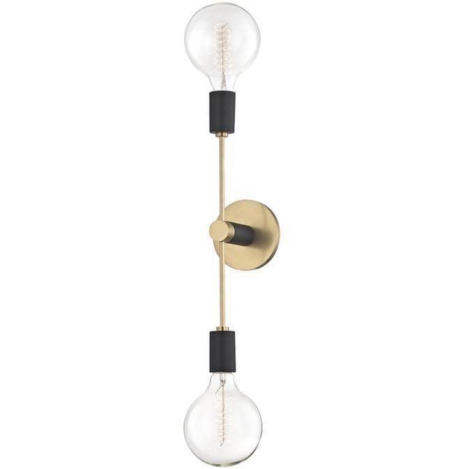 Mitzi - Astrid Wall Sconce - H178102-AGB/BK | Montreal Lighting & Hardware
