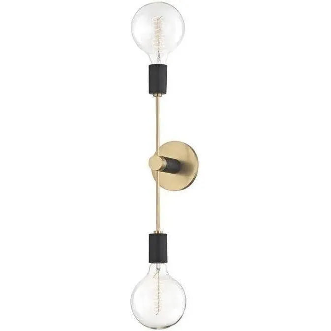Mitzi - Astrid Wall Sconce - H178102-AGB/BK | Montreal Lighting & Hardware