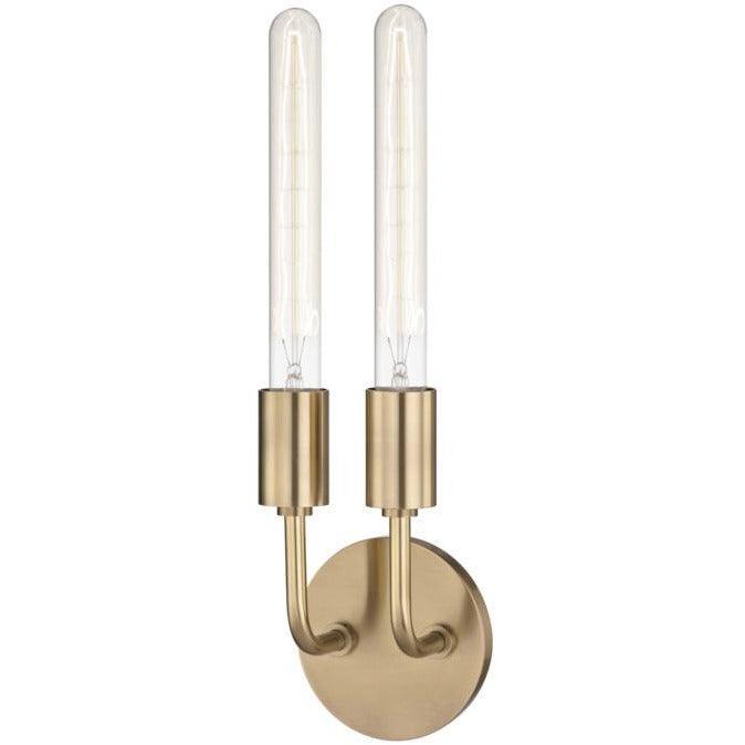 Mitzi - Ava Double Wall Sconce - H109102-AGB | Montreal Lighting & Hardware