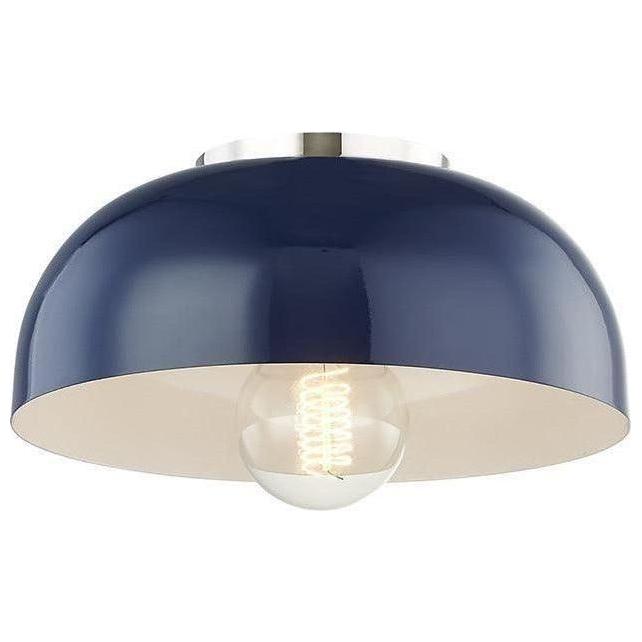 Mitzi - Avery Semi Flush Mount - H199501S-PN/NVY | Montreal Lighting & Hardware
