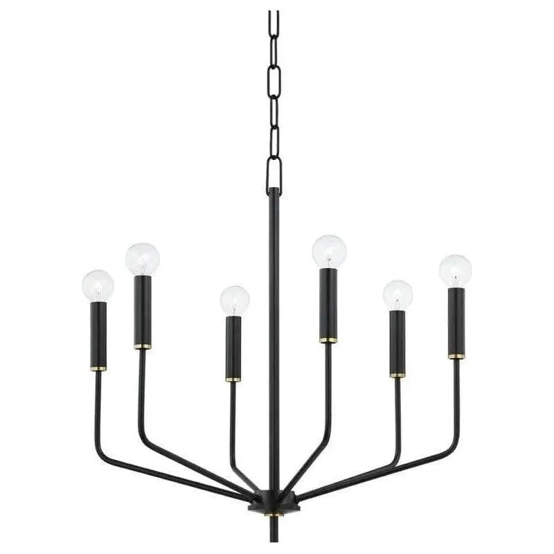 Mitzi - Bailey Chandelier - H516806-AGB/SBK | Montreal Lighting & Hardware