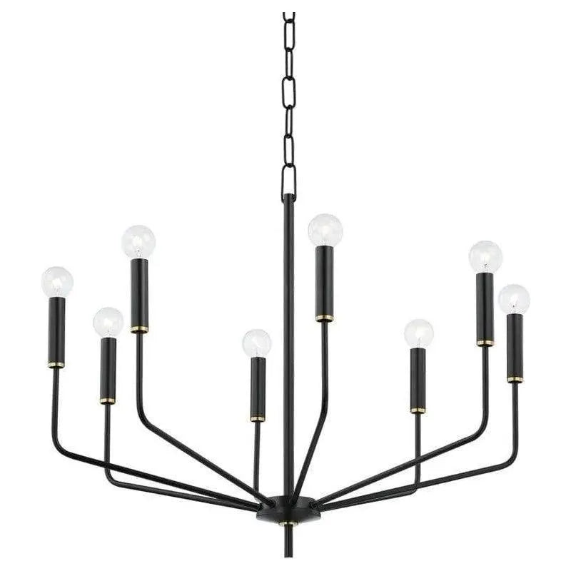 Mitzi - Bailey Chandelier - H516806-AGB/SBK | Montreal Lighting & Hardware