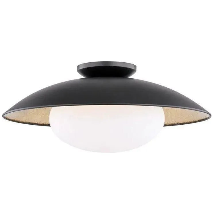 Mitzi - Cadence Semi Flush Mount - H368601L-BLK/GL | Montreal Lighting & Hardware